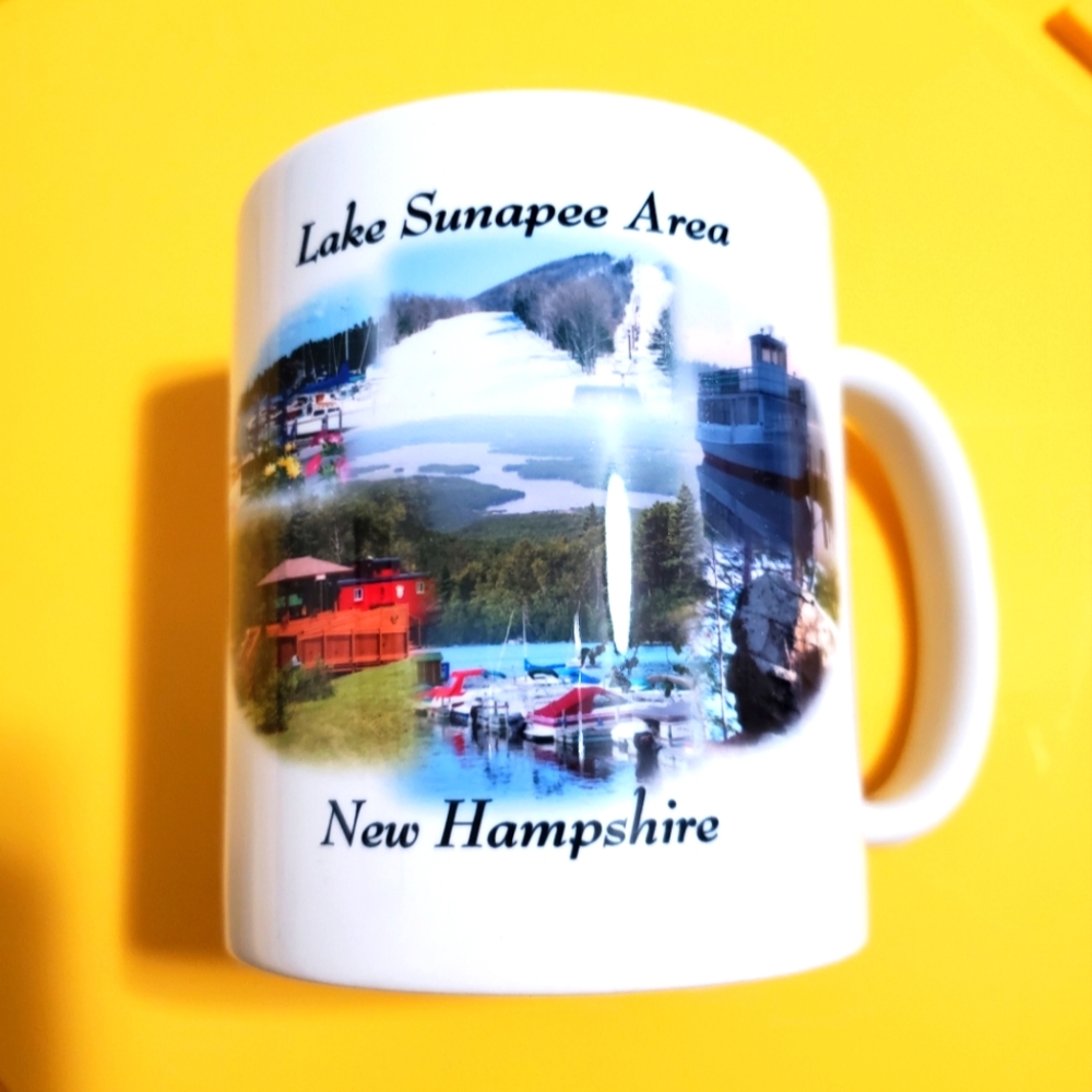 Coffee Mug I Love New Hampshire, Lake Sunapee Area, 11oz